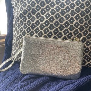 Adrienne vittadini silver wristlet.